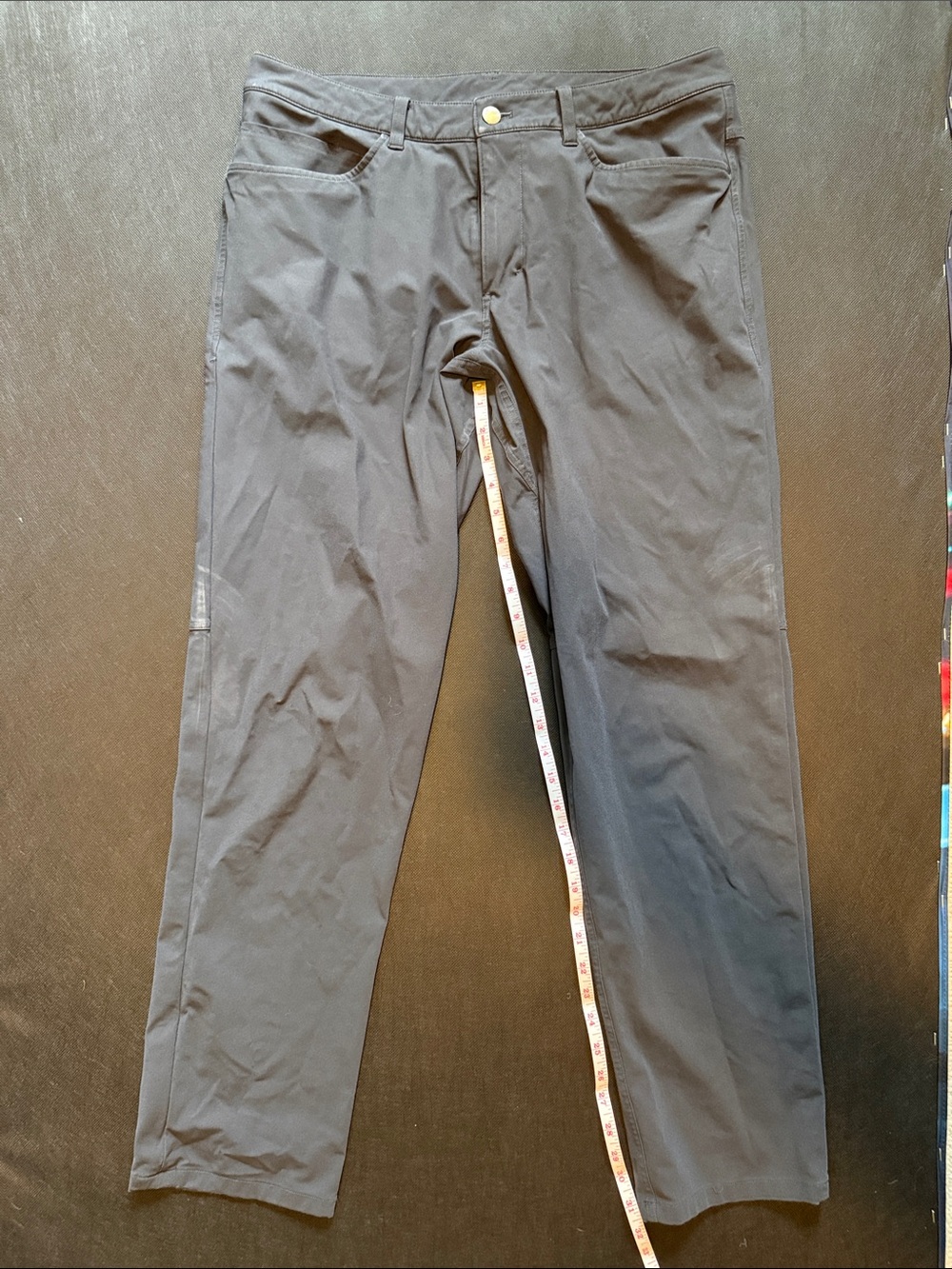 lululemon athletica men's dark grey pants